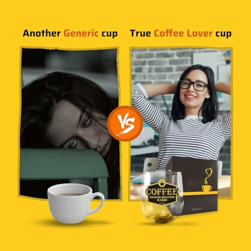 Comparison of generic cup versus coffee lover cup