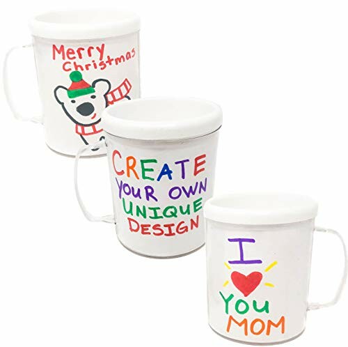 Three customizable mugs with creative designs.